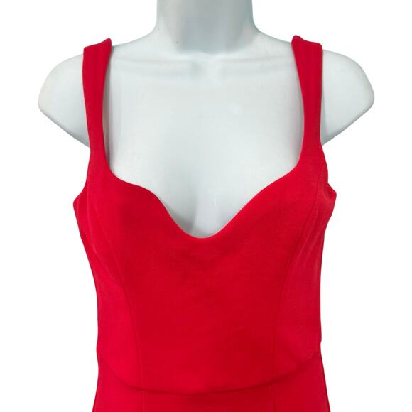 Dress the Population Sammie Cherry Red Mini Sweetheart Sleeveless Dress size S - Picture 10 of 11